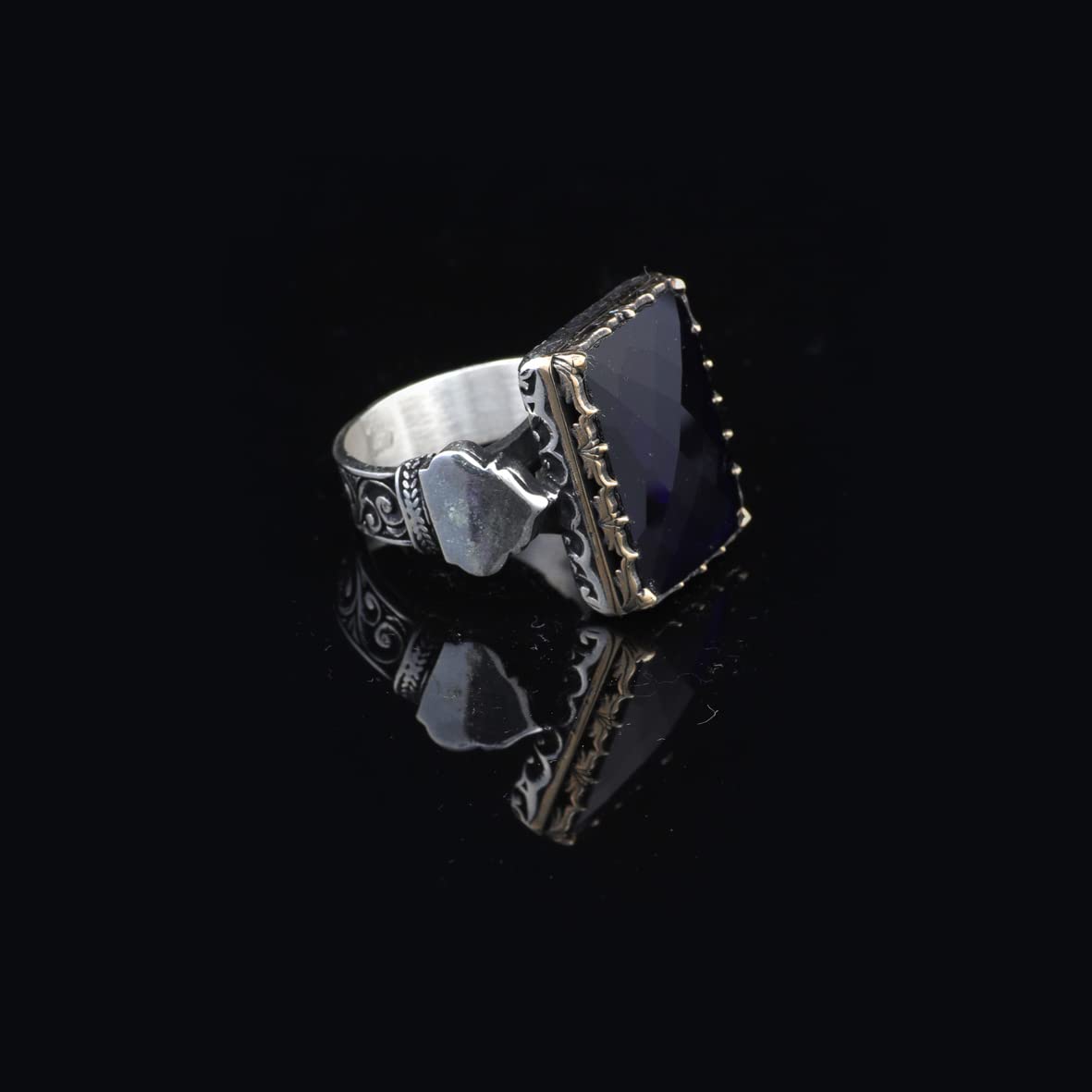 Zircon Sapphire Stone Ring