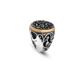 Handmade Signet Ring for Men - Ottoman Style Sterling Silver Pinky Ring — image 1