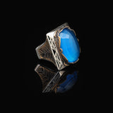 Aquamarine Ring - Large Gemstone Ring for Men — image 4