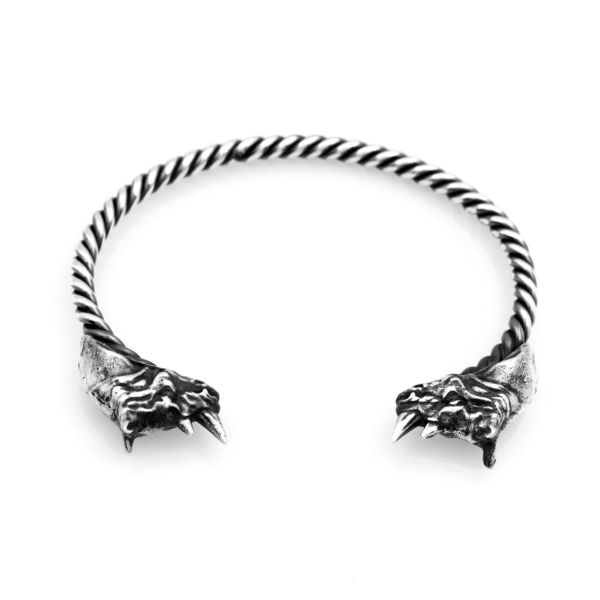 Men’s Rhino Silver Cuff Bracelet – Thick Sterling Silver Band