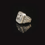 King Crown Eagle Ring Gothic Animal Signet Vintage Sterling Silver Engagement Pinky Statement Ring Gift for Him — image 5