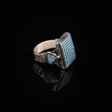 Men's Turquoise Rings with Micro Stone — image 4