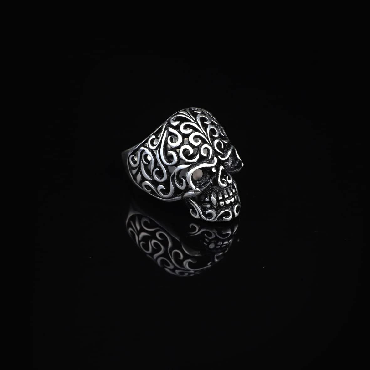 925K Sterling Silver Skull Ring