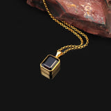 Onyx Necklace Men's Pendant – Polished Gemstone Necklace — image 2