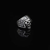 925K Sterling Silver Mens Biker Ring — image 3