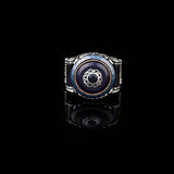 Handmade Blue Tiger Eye Ring for Men - Ottoman Style 925 Sterling Silver Gemstone Jewelry with Polishing Cloth Gift — image 2