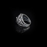 Mystical Serpent Onyx and Sterling Silver Snake Ring — image 5