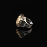 Mens Lion Signet Ring with Onyx Gemstone – Handmade Vintage Sterling Silver Ring – Animal-Inspired Engagement Ring for Men – Custom Engraved Jewelry — image 5