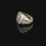 Lion Ring Silver Signet Ring Animal Gothic Ring Statement Ring Vintage Ring Pinky Ring Sterling Silver Ring Gift for Him Unique Design — image 5