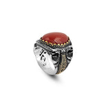 Men Handmade Carnelian Stone Ring — image 1