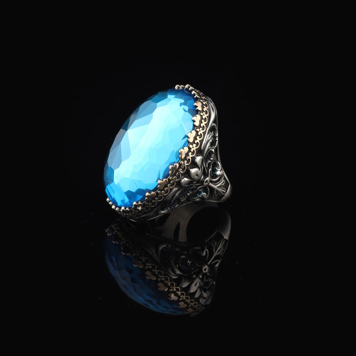 Handmade Aquamarine Gemstone Ring