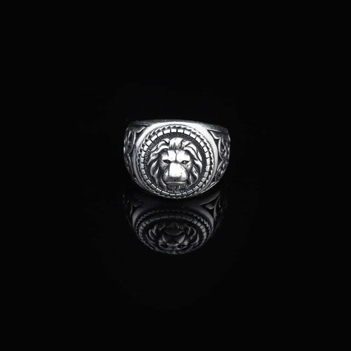 925K Sterling Silver Lion Ring