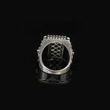 Mens Turquoise Lion Ring – Sword Animal Signet Gemstone in Sterling Silver — image 6