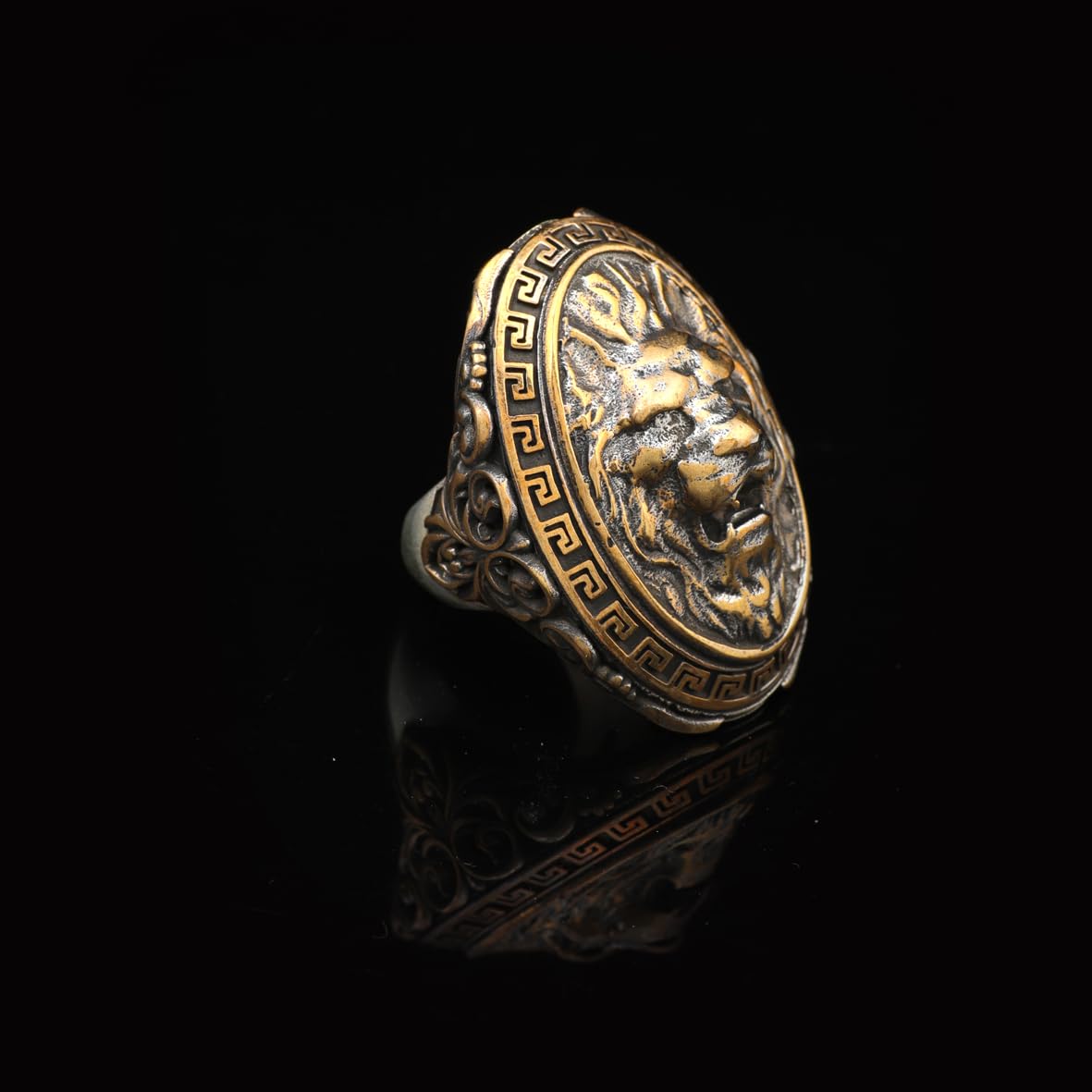 Lion Ring Signet Ring for Men