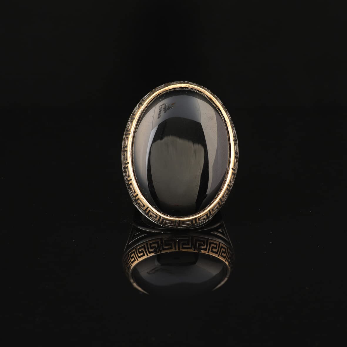 Silver Large Stone Ring