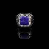 Handmade Vintage Lapis Lazuli Ax Ring - 925 Sterling Silver Men's Gemstone Ring - 925 sterling silver rings for men - Birthday Gifts — image 2