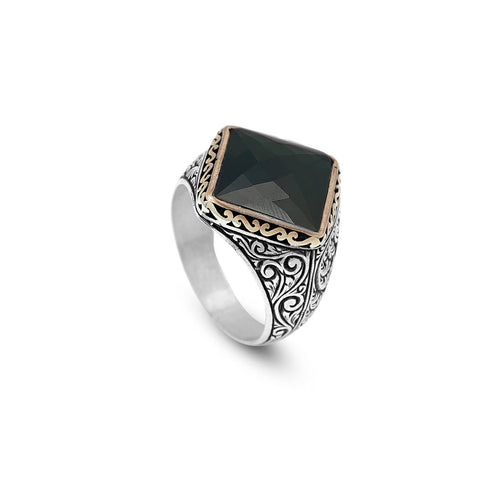 925K Sterling Silver Jade Ring