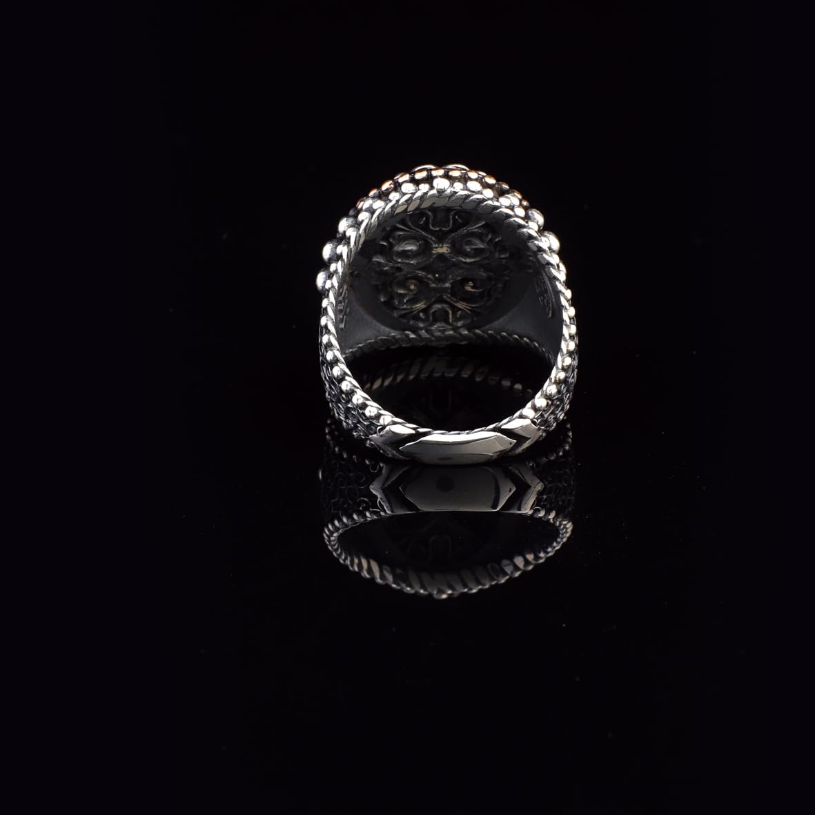 Handmade Black Onyx Signet Ring