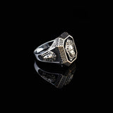 Handmade 925 Sterling Silver Medusa Custom Signet Ring for Men - Mythology Inspired Jewelry with Ring and Silver Polishing Cloth Gift — image 5