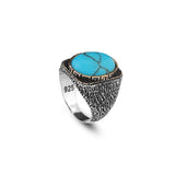 Mens Turquoise Ring — image 1
