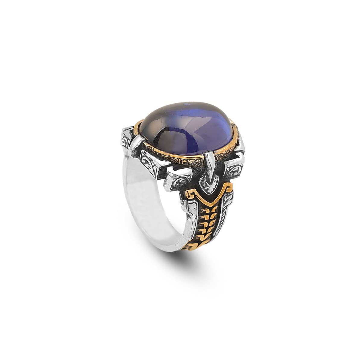 Blue Sapphire Ring Mens