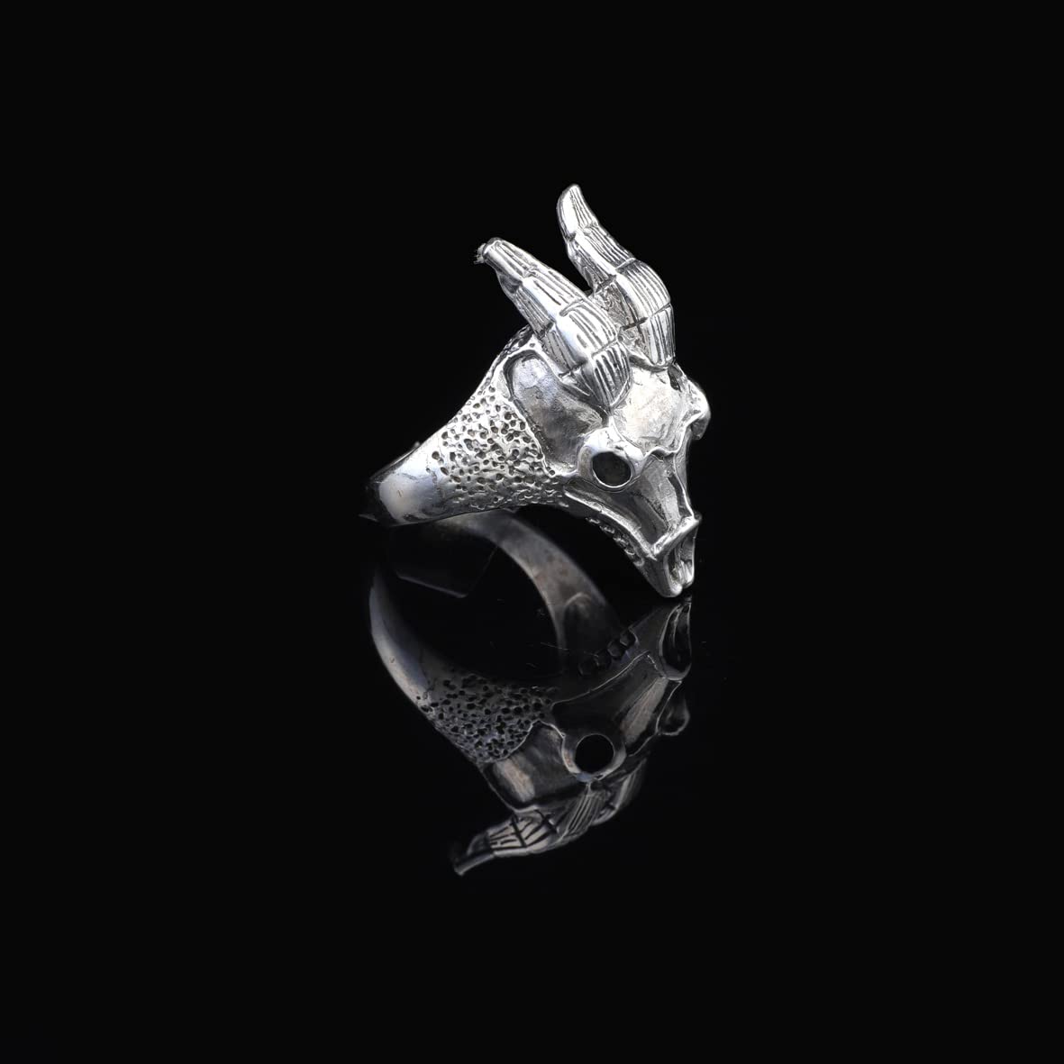 925K Sterling Silver Goat Ring