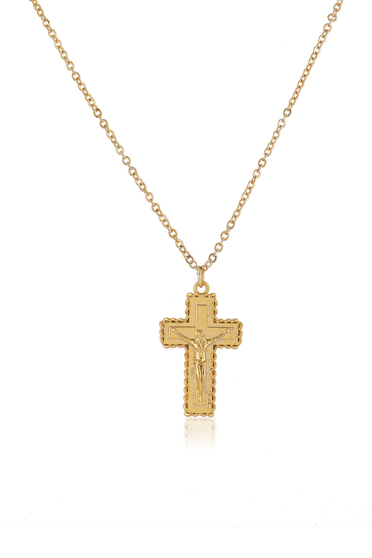 Gold Plated Cross Necklace Women
