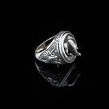 Handmade 925 Sterling Silver Clown Skull Ring - Men's Oxidized Jewelry with Silver Polishing Cloth Gift - Biker Ring — image 5