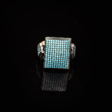 Men's Turquoise Rings with Micro Stone — image 3