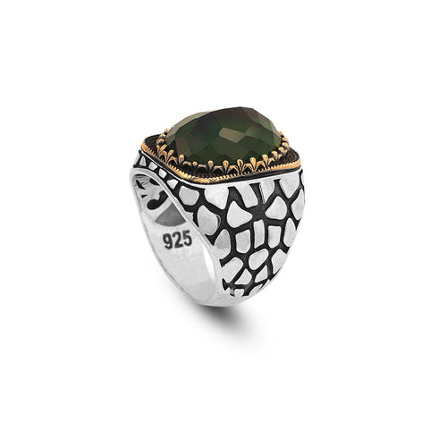 925K Sterling Silver Jade Ring