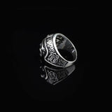 925K Sterling Silver Mens Biker Ring — image 5