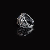 Mystical Serpent Onyx and Sterling Silver Snake Ring — image 5