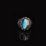 925 Sterling Silver Rotating Turquoise Ring - Men's Rotating Turquoise Scorpion Ring - Handcrafted 925 Sterling Silver Jewelry - Birthday Gifts — image 6