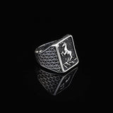 925K Sterling Silver Horse Ring — image 3