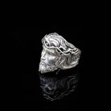 Jesus Christ Crown of Thorns Handmade Sterling Silver Men Ring — image 3