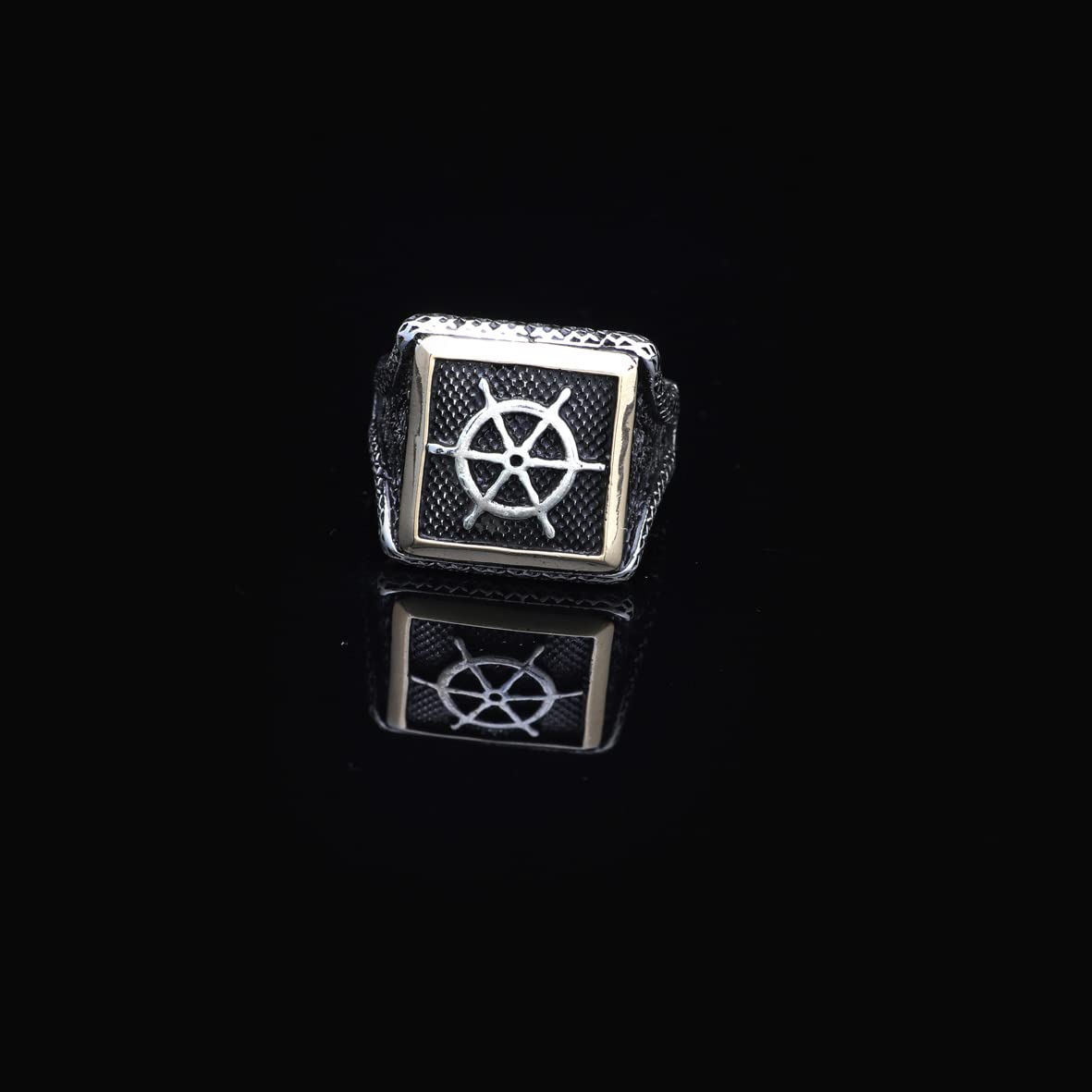925K Sterling Silver Rudder Ring