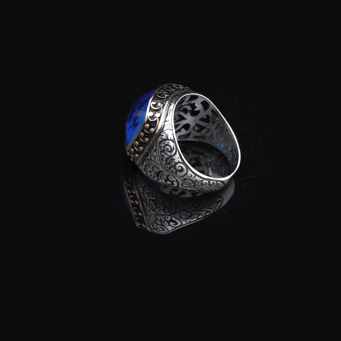 925K Silver Aquamarine Ring