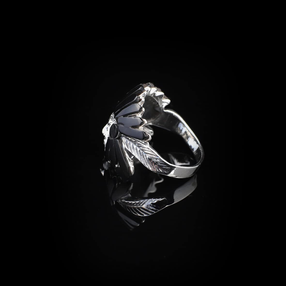 American Indian Chief Handmade Silver Men Ring
