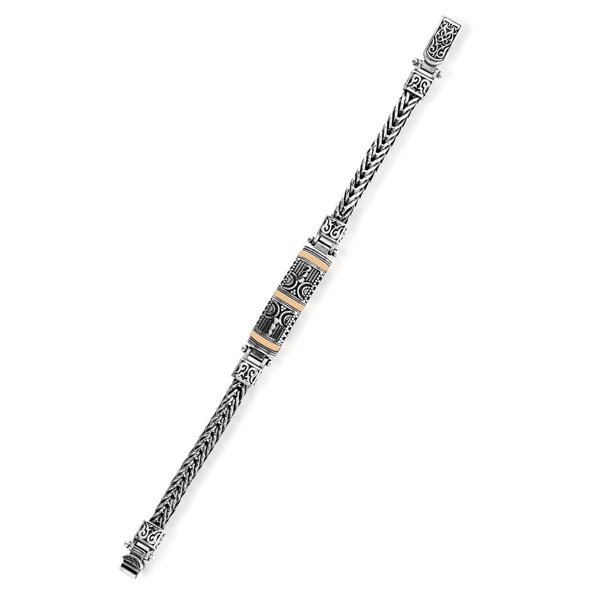 Handmade Sterling Silver Men’s Bracelet – Vintage Gothic Chain Design