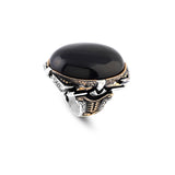 Black Onyx Ring for Men - Chunky Sterling Silver Engagement Ring — image 1