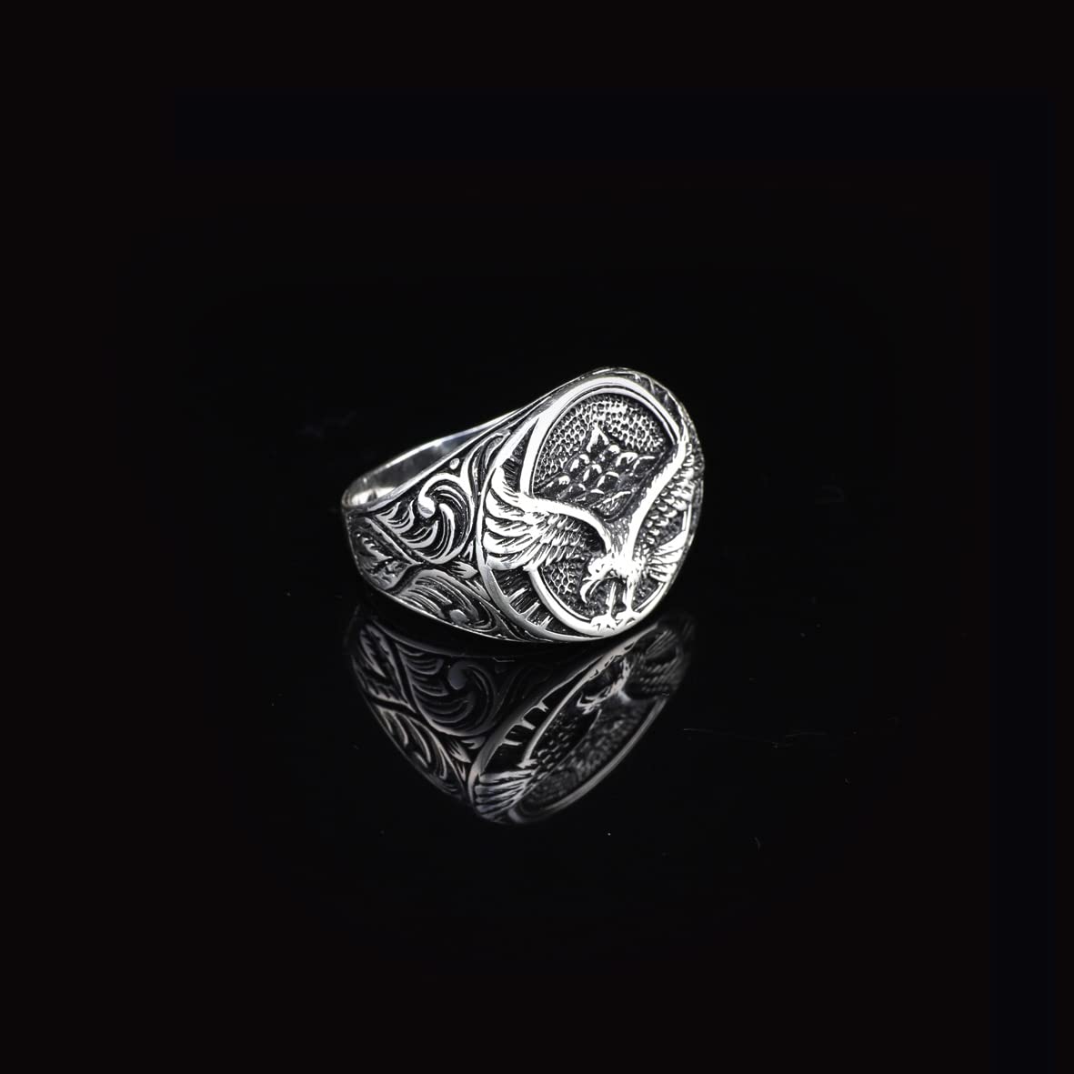 925K Sterling Silver Eagle Ring
