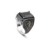 925 Sterling Silver Men's Black Onyx Lion Ring - "Black Onyx Lion Ring for Men - 925 Sterling Silver Black Onyx Gemstone - Birthday Gifts — image 1