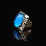 Aquamarine Ring - Large Gemstone Ring for Men — image 5