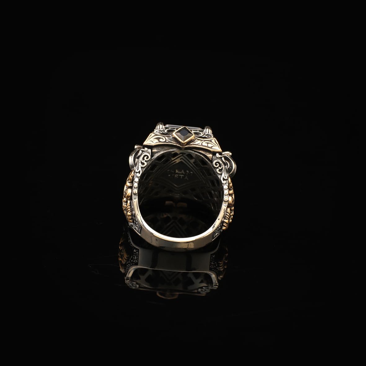 Handmade Amethyst Ring Ottoman Vintage Ring Sterling Silver Ring Chunky Silver Ring Large Statement Gemstone Ring Promise Ring for Him