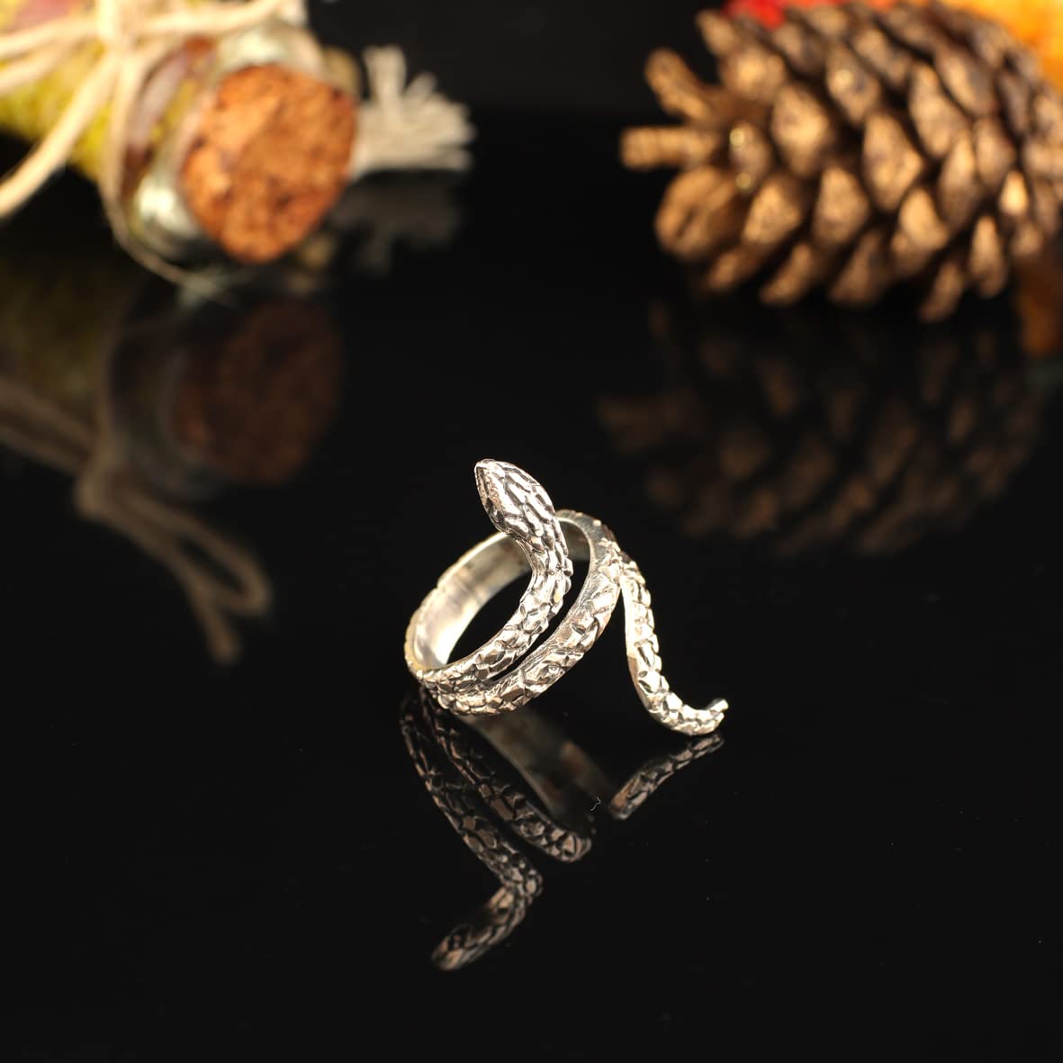 925K Sterling Silver Snake Ring