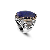 Lapis Lazuli Ring with Micro Sapphire — image 1