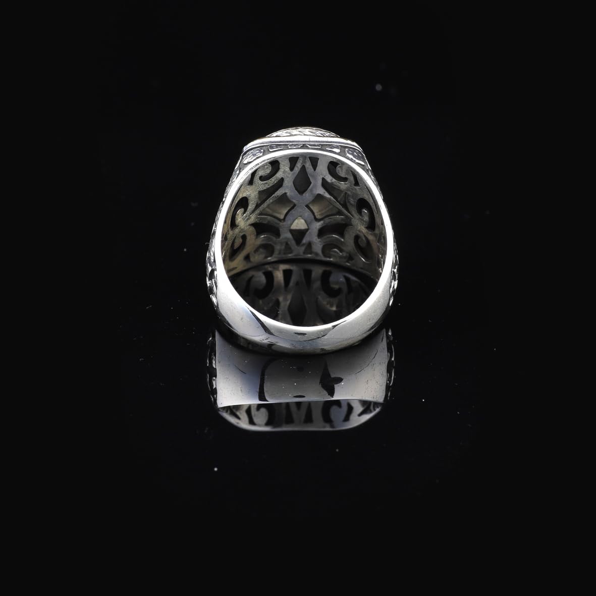 Handmade 925 Sterling Silver Personalized Rings - Custom Photo Ring with Name Engraving