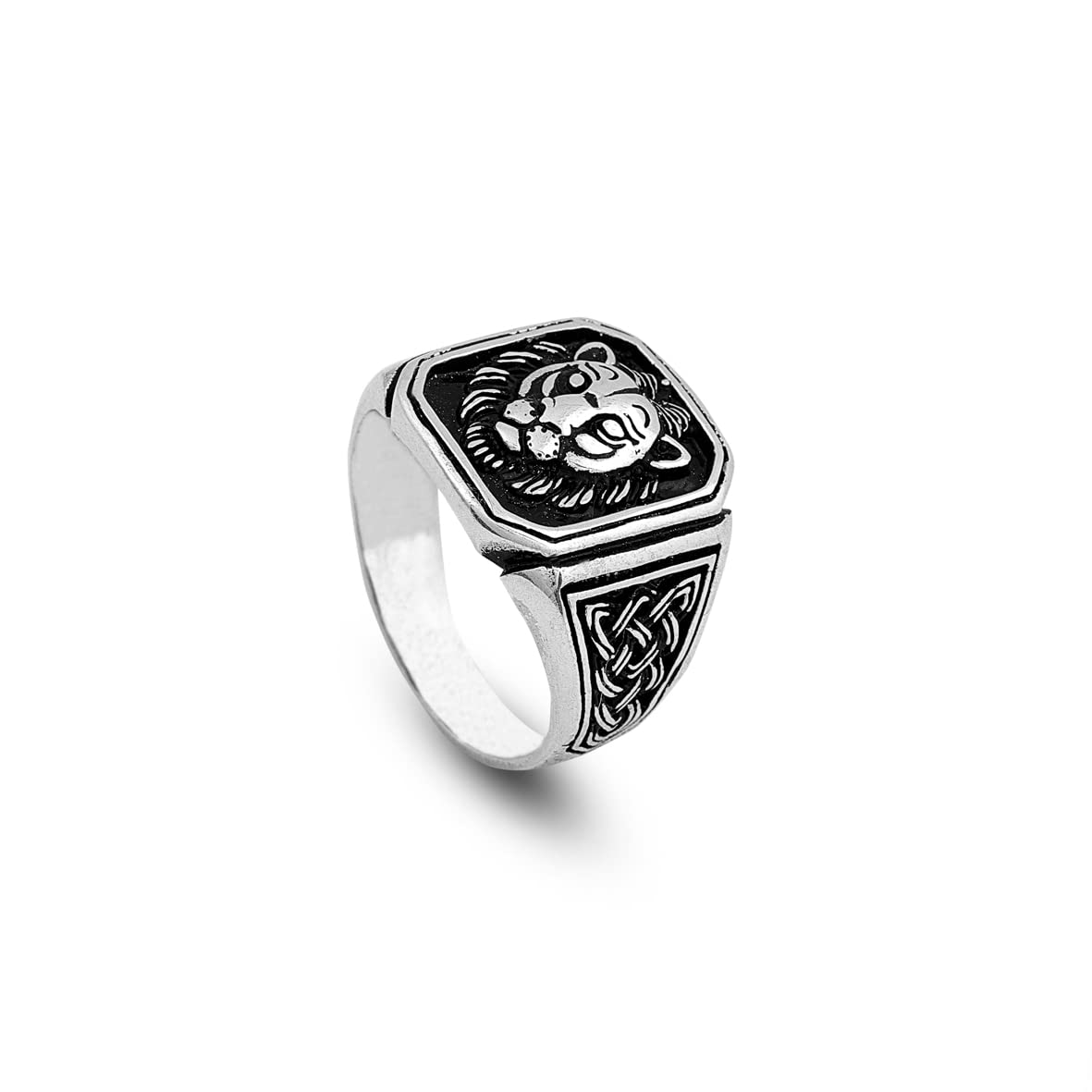 925K Sterling Silver Lion Ring