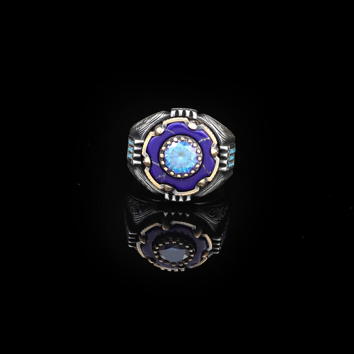 Natural Lapis Lazuli Stone Ring