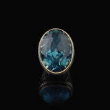 Aquamarine Ring with Micro Sapphire — image 3